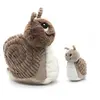 Peluche Speedou l'escargot maman et bébé brun (25 cm)