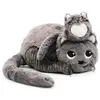 Les Déglingos - Peluche Chat Miaou Maman Et Son Bébé Gris - Les Ptipotos