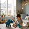 Peluche Triceratops Les Ptipotos maman et bébé Bleu Paon (39 cm)