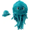 Peluche Méduse Les Ptipotos maman et bébé Bleu Paon (36 cm)