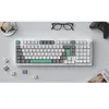 Keychron Set de Keycaps PBT Dye-Sub Blanc, Gris, Vert