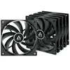ARCTIC F12 Boitier PC Ventilateur 12 cm Noir 5 pièce(s)