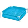 Piscine tubulaire carrée Summer Waves - Petite taille - Bleu