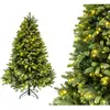 Evergreen Sapin de Noël artificiel Vermont Épicéa Avec LED Vert 180 cm