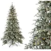 Evergreen sapin de Noël artificiel épicéa Frost vert 210 cm avec guirl...