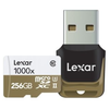 Lexar microSDXC 256 Go Professional UHS-II 1000x (150 MB/s) + lecteur ...