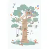 Play&Go Tapis de jeu réversible 2 en 1 EEVAA Treehouse (120 x 180 cm)