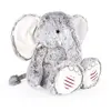 Kaloo Peluche elephant gris et rouge 25cm