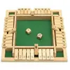 Jeu en bois ferme la boite 4 joueurs Jeu de plateau Quatre côtés