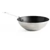 KitchenAid Stainless Steel Wok en acier inoxydable antiadhésif en céramique sans PFAS de 28 cm/3,6 litres, pour induction, four et lave-vaisselle, argenté