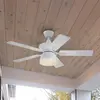 Westinghouse - Ventilateur de plafond extérieur Nevada Blanc avec lumi...