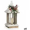 Krist+ LED Lantern Pineapple White Brown 15 x 32 x 15 cm (4 Units)