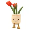 Non communiqué Peluche tulipe Mine réjouie 35cm A-rouge