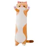 Peluche Chat long mignon 110 CM - Orange
