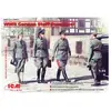Inconnu Wwii German Staff Personnel (4 Figures) - 1:35e - Icm