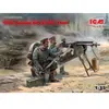 Wwi German Mg08 Mg Team (2 Figures) - 1:35e - Icm