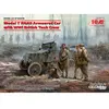 Model T Rnas Armoured Car With Wwi British Tank Rew - 1:35e - Icm