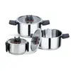 Feel Maestro Casseroles MR-3531-6 noir acier 6 pièces