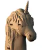 CreatifWood 3D sculpture puzzle en carton Licorne  - Creatif Puzzle 3d sculpture puzzle  - CWPS01 