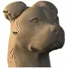 CreatifWood 3D sculpture puzzle en carton Staffy  - Creatif Puzzle 3d sculpture puzzle  - CWPS02 