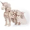 GIGAMIC Mr. PlayWood kit de maquette Licorne 24 x 23cm en bois 140 pièces