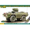 Maquette char : Véhicule blindé américain V-100 avec XM-174 - 1/72