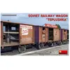 Soviet Railway Wagon teplushka - 1:35e - Miniart