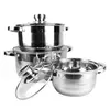 Feel Maestro Casseroles MR-2220-6L argentées Acier 6 pièces