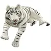 Anima Peluche Tigre Blanc Couché 150 Cm Anima