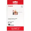 Cartouche d'encre CANON KC18IS 18 stickers 54x54mm Selphy