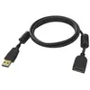 Vision TC-2MUSBEXT-BL câble USB USB 2.0 2 m USB A Noir