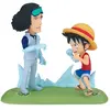 Figurine ONE PIECE - Luffy Vs Kuzan - WCF Log Stories Figure 9cm  - Banpresto Figurine  - BAN28688 