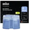 Pack de 4 recharges de liquide nettoyant Braun Clean & Renew CCR4 Transparent