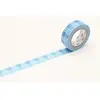 Masking tape écossais - Bleu - 1,5 cm x 7 m
