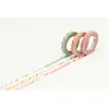 Masking Tape Slim 7 m x 6 mm Déco D 3 pcs