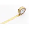 Masking tape rayé doré - 1,5 cm x 7 m