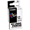 Casio - XR-12WE1 Ruban encreur Couleur de ruban: blanc Couleur de police: noir 12 mm 8 m