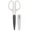 PLUS JAPAN Ciseaux Fitcut Curve Fluorine-coated Antiadhésif 175 mm Blanc-Gris