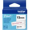 Brother BTAG-232 - Rouge sur blanc - Rouleau (1,2 cm x 4 m) 1 cassette(s) boîte de suspension - bande d'étiquettes