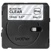 Brother BTAG-131 - Noir sur transparent - Rouleau (1,2 cm x 4 m) 1 cassette(s) boîte de suspension - bande d'étiquettes