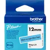 Brother 12mm btagl31 ribbon black on light blue BTAGL31