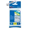 Ruban BROTHER - TZEMPSL31 /Noir sur Motifs Dentelle Argent 12mm - Qt 1