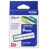 Ruban laminé - Brother - TZeM921 - Noir sur argent mat - 0,9 cm x 8 m - Compatible P-Touch