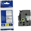 Ruban encreur de sécurité TZe-SE5 Brother - Blanc sur noir - 24mm x 8m