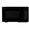 Sharp YC-MS252AE-B, Four Micro-ondes 25 Litres, Solo, Numérique, Noir
