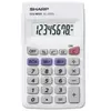 Sharp Elsi Mate EL-233S - Calculatrice de poche - 8 chiffres - pile - noir