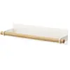 Yamazaki Dérouleur Essuie Tout Mural Magnétique Bois et Métal Blanc 0,000000