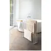 Yamazaki Porte serviettes à 4 barres - L70 cm - 70 cm X 14 cm X 81 cm - CaliCosy Blanc