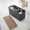 Yamazaki 4807 RIN Storage Box, Black, Steel/Plywood, 23 x 10.5 x 14 cm