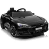 LALAHO Voiture électrique 12V à 3 vitesses Audi RS E-tron GT, pour enfants de 3 à 5 Ans Noir